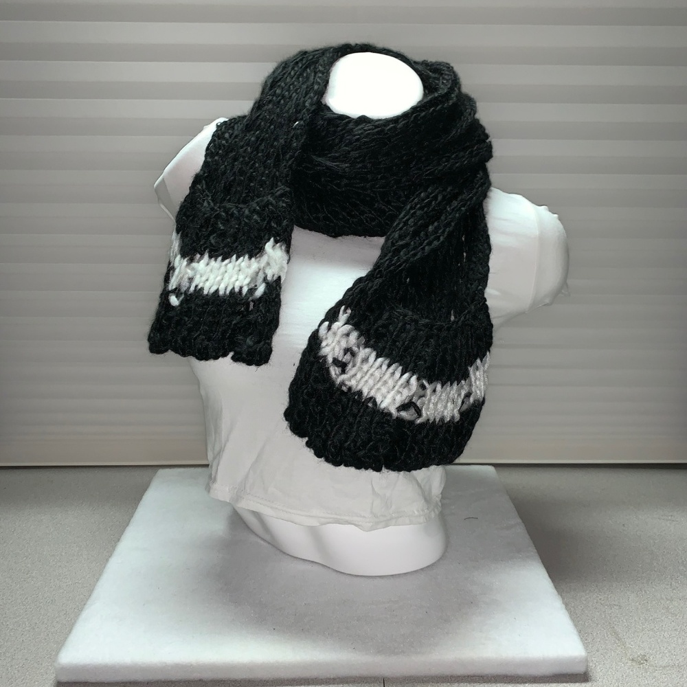 Oblong Hand Knit Scarf